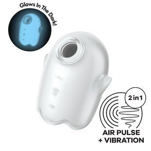 Вакуумний стимулятор Satisfyer Glowing Ghost White SX0544 фото