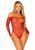 Сітчасте боді зі стразами Leg Avenue Crystalized fishnet bodysuit Red One Size
