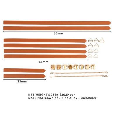 Набор из 8 ремней для связывания LOCKINK Brown SX0834 фото