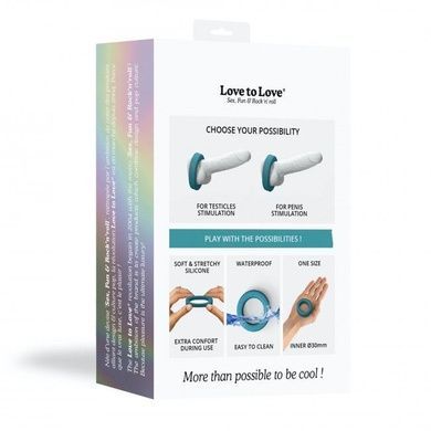 Эрекционное кольцо LOVE TO LOVE COOL RING - TEAL ME SO5091 фото