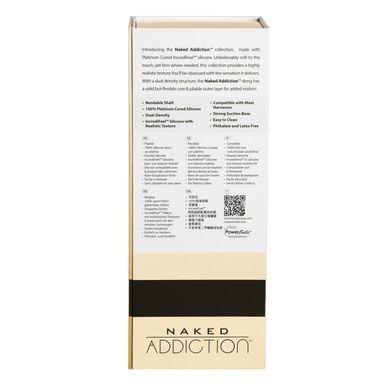 Фаллоимитатор Naked Addiction 9 Silicone Dual Density Bendable Dildo Vanilla SO8906 фото