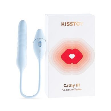 Пульсатор з вакуумним стимулятором KISSTOY Cathy III Light Blue SX2328 фото