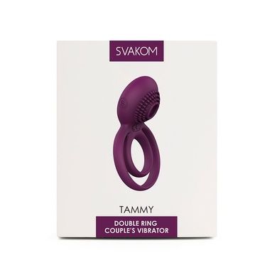 Двойное эрекционное кольцо Svakom Tammy Violet SO4853 фото
