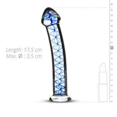 Скляний дилдо Gildo Glass Dildo 4 для точки G та простати SO8890 фото