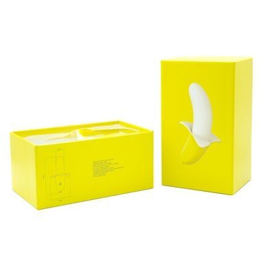 Вибратор-банан Banana Bliss Mini Silicone Vibrator, вагинально-клиторальная стимуляция, 10 режимов SX2601 фото