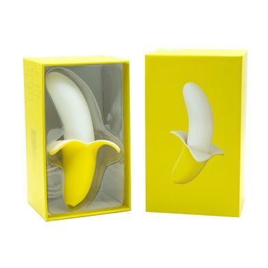 Вибратор-банан Banana Bliss Mini Silicone Vibrator, вагинально-клиторальная стимуляция, 10 режимов SX2601 фото