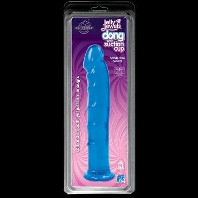 Фалоімітатор Doc Johnson Jelly Jewels Dong & Suction Cup Blue SO2006 фото