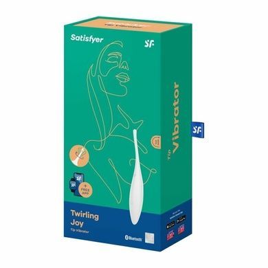 Смарт вібратор для клітора Satisfyer Twirling Joy White SO7144 фото