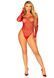 Сітчасте боді зі стразами Leg Avenue Crystalized fishnet bodysuit Red One Size