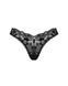 Кружевные стринги Obsessive Donna Dream thong M/L Black, низкая посадка