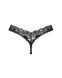Кружевные стринги Obsessive Donna Dream thong M/L Black, низкая посадка
