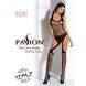 Бодістокінг Passion BS060 black, комбінезон, імітація трусиків і гольфів S/M/L