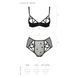Еротичний комплект з малюнком Passion LOVELIA BIKINI S/M, black