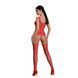 Бодистокинг Passion ECO BS001 One Size red, с доступом, имитация подвязок, флористический декор