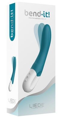 Вібратор точки G Liebe Bend It Rechargeable Ocean Blue SX1597 фото