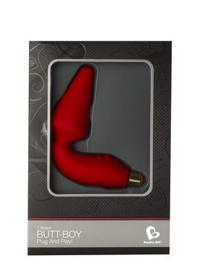 Вибропробка Rocks Off Butt-Boy Red RO1661 фото