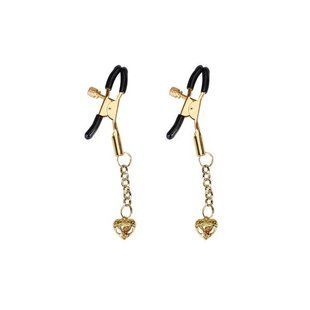 Затискачі для сосків Liebe Seele Hollow Heart Gold SX1685 фото