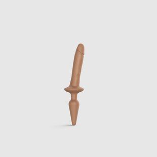 Анальна пробка з ділдо Strap-On-Me SWITCH PLUG-IN REALISTIC DILDO Caramel S SO6827 фото