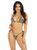 Комплект Leg Avenue Bikini top and thong panty Black One Size