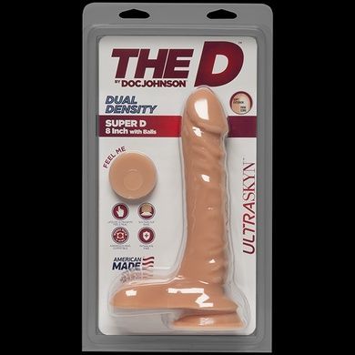 Фаллоимитатор Doc Johnson The D Super D 8 Inch With Balls SO1571 фото