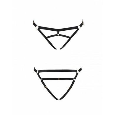 Трусики-стринги из стреп Passion Exclusive KELIS THONG XXL/XXXL, black