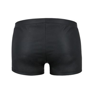 Мужские кожаные боксеры с клапаном Passion 050 SHORT PATRICK XXL/XXXL Black