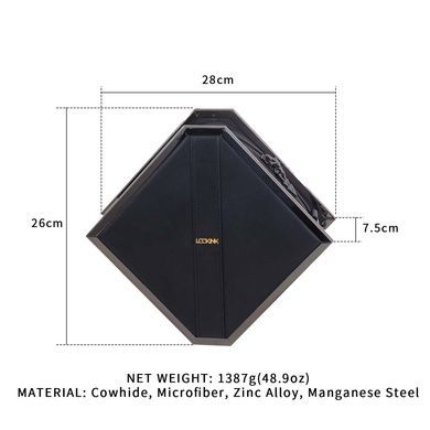 Сумка LOCKINK Mysterious Square Kink Bag Black SX0843 фото