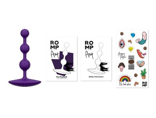 Анальне намисто Romp Amp Dark Purple SO8736 фото