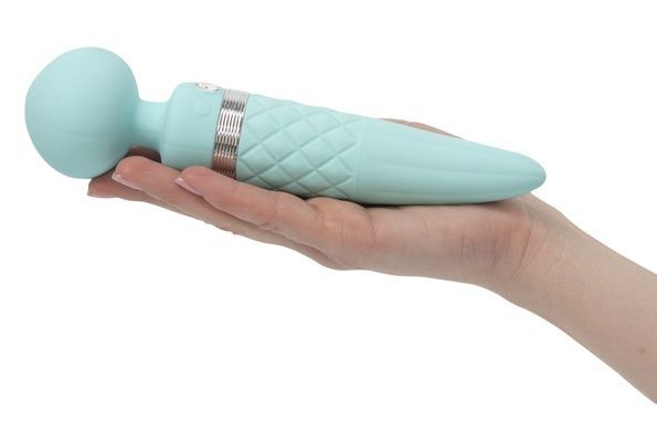Вибромассажер PILLOW TALK Sultry Teal с подогревом SO2718 фото