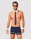 Еротичний костюм пілота Obsessive Pilotman set 2XL/3XL, боксери, манжети, комір з краваткою, окуляри