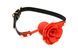 Силиконовый кляп с розой Master Series Red SO8801 фото 1