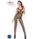 Бодистокинг Passion BS045 black, комбинезон, имитация чулок и боди S/M/L