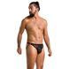 Мужские открытые слипы Passion 034 OPEN LUKE L/XL Black, экокожа