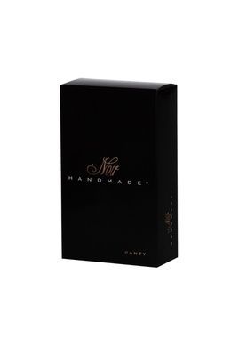 Еротичні жіночі трусики стрінги під латекс Noir Handmade P005 XXL чорні