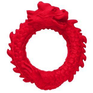 Ерекційне кільце Creature Cocks Rise of the Dragon Silicone Penis Ring - Red SX2221 фото