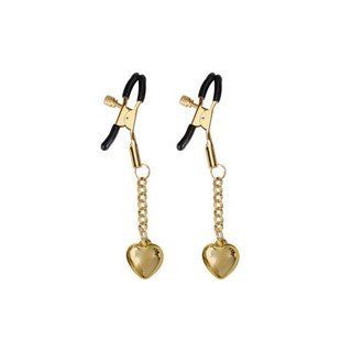 Затискачі для сосків Liebe Seele Solid Heart Gold SX1686 фото