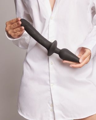 Анальная пробка с дилдо Strap-On-Me SWITCH PLUG-IN REALISTIC DILDO Black L SO6828 фото
