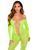 Бодистокинг Leg Avenue Crotchless Footless Lingerie Bodystocking One Size Neon Green
