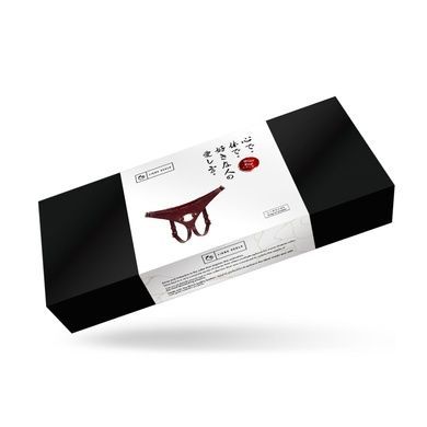 Шкіряні трусики для страпона Liebe Seele Wine Red SO9464 фото