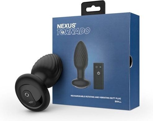 Анальна пробка Nexus TORNADO Small ротація+вібрація SO8697 фото