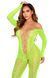 Бодистокинг Leg Avenue Crotchless Footless Lingerie Bodystocking One Size Neon Green