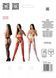 Еротичні колготки-бодістокінг зі шнурівкою на стегнах Passion S026 One Size, red, з доступом