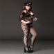Костюм полицейской JSY &laquo;Фрау Марта&raquo; Plus Size Black, ремень, кепка, наручники, галстук