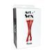 Чулки в мелкую сетку с коронкой Art of Sex - Rose, цвет черный с эффектом мокрого бархата, S, Черный