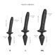 Анальная пробка с дилдо Strap-On-Me SWITCH PLUG-IN REALISTIC DILDO Black L SO6828 фото 4