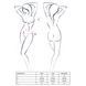 Комплект білизни Passion OFELIA SET OpenBra XXL/XXXL, white, стрінги, відкритий ліф, широкий пояс