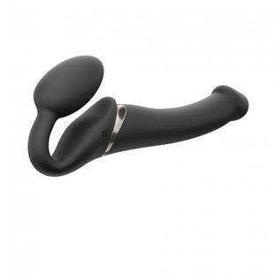 Безременной страпон с вибрацией Strap-On-Me Black M SO3354 фото