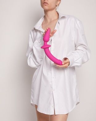 Анальна пробка з ділдо Strap-On-Me SWITCH PLUG-IN DILDO Fuchsia L SO6829 фото