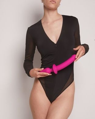 Анальна пробка з ділдо Strap-On-Me SWITCH PLUG-IN DILDO Fuchsia L SO6829 фото