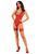 Прозорий корсет Obsessive Lacelove corset XL/2XL Red, мереживо, підв&rsquo;язки для панчіх